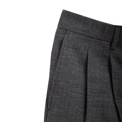 Sunflower Wide Pleated Trouser Antracite 4109 Degli Uberti